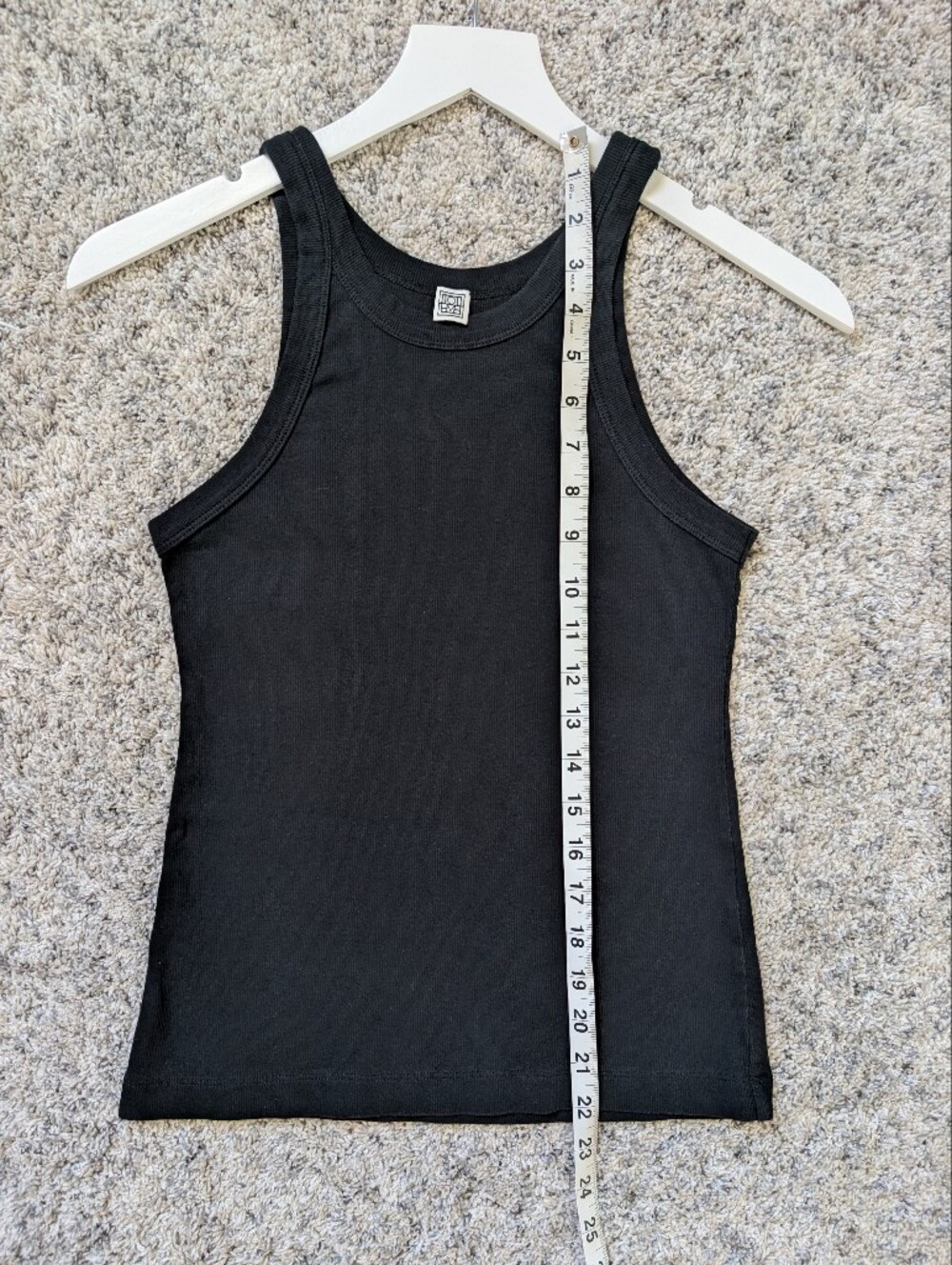 Toteme Ribbed Tank Black - Picture 6 of 6